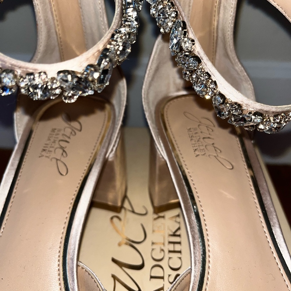 Euc With Box - Jewel Badgley Mischka “Cathleen” Heels View 4